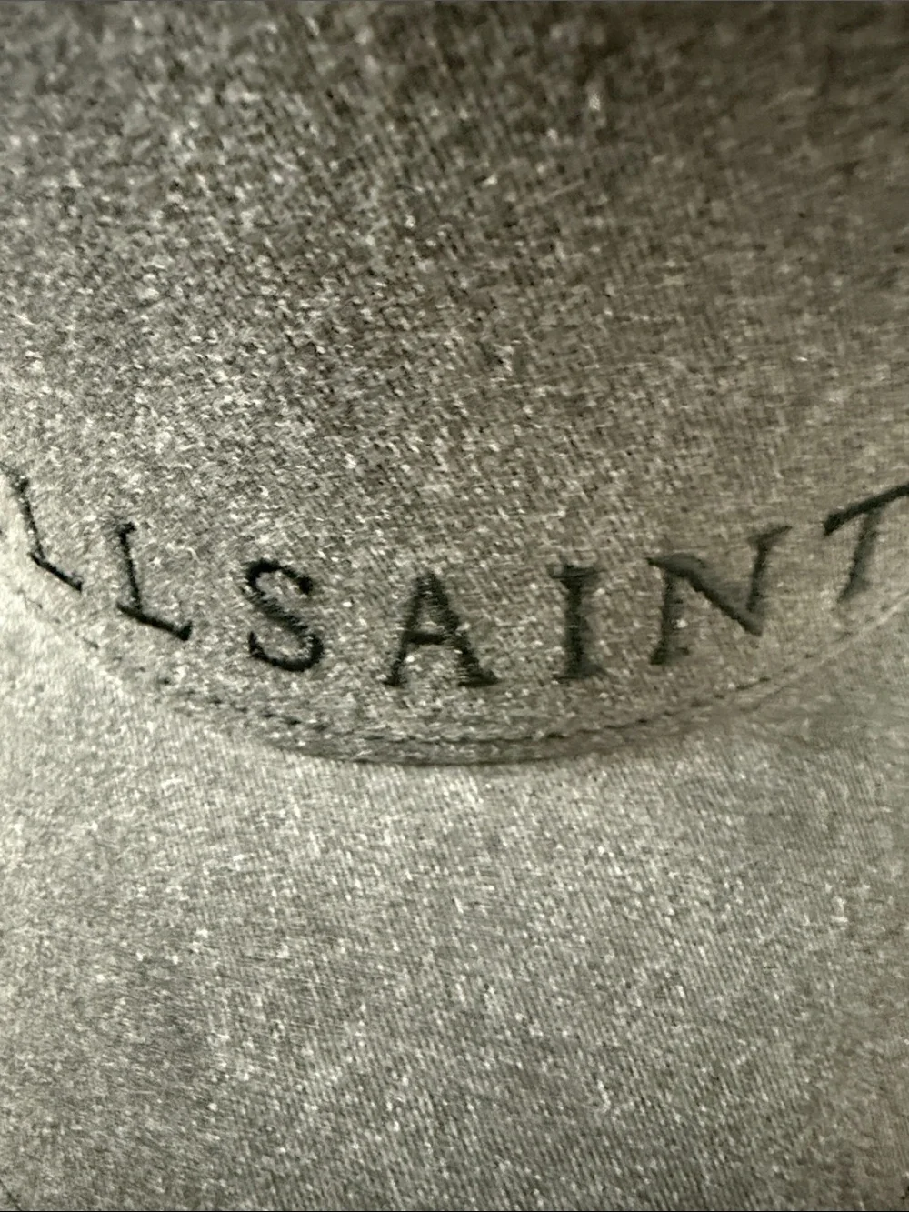AllSaints washed black embroidery   Logo Cap ..nwt ..o/s